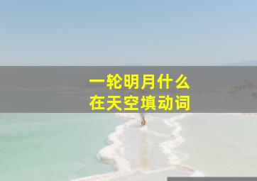 一轮明月什么在天空填动词