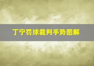 丁宁罚球裁判手势图解