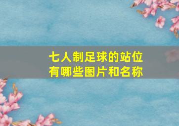 七人制足球的站位有哪些图片和名称