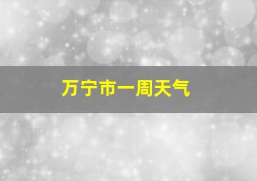 万宁市一周天气