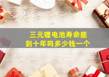 三元锂电池寿命能到十年吗多少钱一个