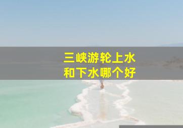 三峡游轮上水和下水哪个好