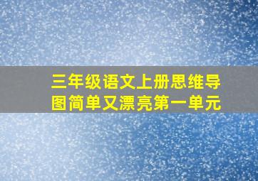 三年级语文上册思维导图简单又漂亮第一单元