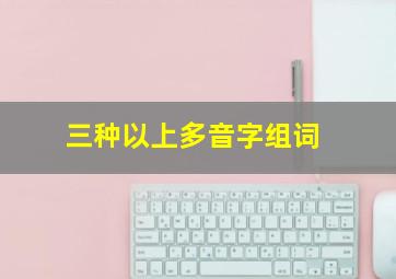 三种以上多音字组词