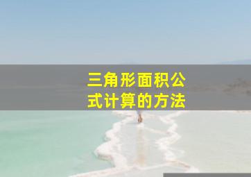 三角形面积公式计算的方法