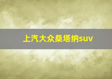 上汽大众桑塔纳suv