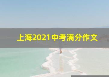 上海2021中考满分作文