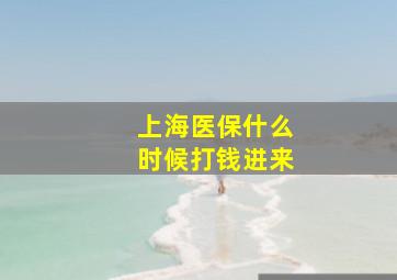 上海医保什么时候打钱进来