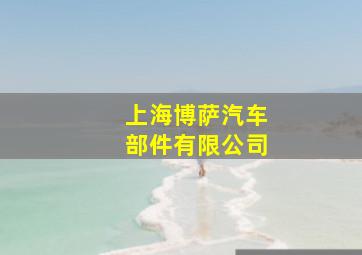 上海博萨汽车部件有限公司