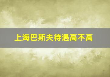 上海巴斯夫待遇高不高