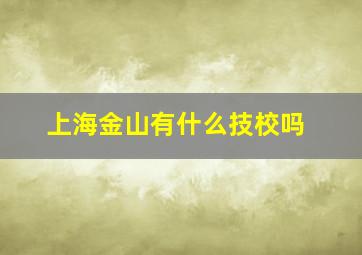 上海金山有什么技校吗