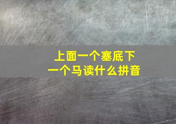 上面一个塞底下一个马读什么拼音