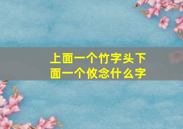 上面一个竹字头下面一个攸念什么字