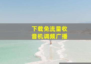 下载免流量收音机调频广播