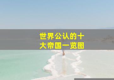 世界公认的十大帝国一览图