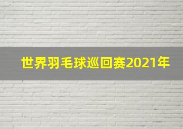 世界羽毛球巡回赛2021年