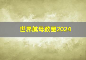 世界航母数量2024