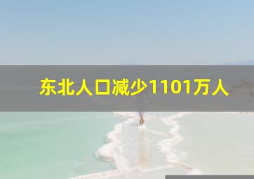 东北人口减少1101万人