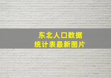 东北人口数据统计表最新图片