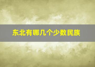 东北有哪几个少数民族