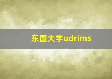 东国大学udrims