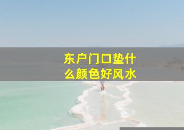 东户门口垫什么颜色好风水