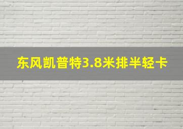 东风凯普特3.8米排半轻卡