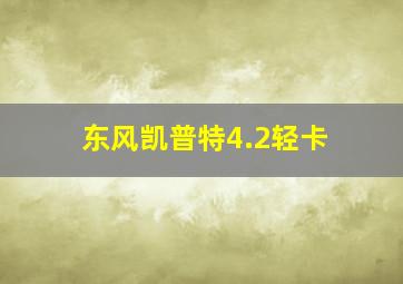 东风凯普特4.2轻卡