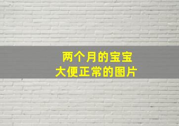 两个月的宝宝大便正常的图片