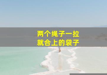 两个绳子一拉就合上的袋子