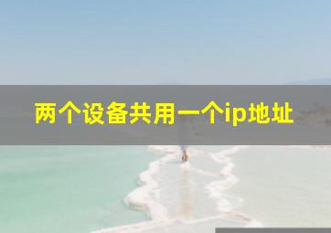 两个设备共用一个ip地址