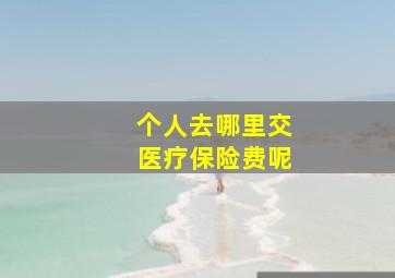 个人去哪里交医疗保险费呢