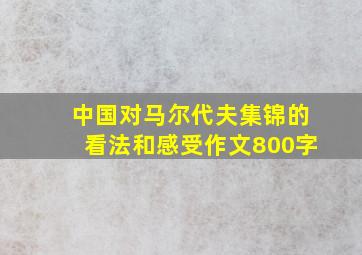 中国对马尔代夫集锦的看法和感受作文800字