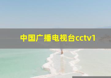 中国广播电视台cctv1