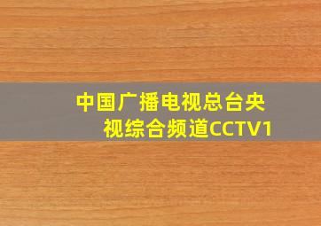 中国广播电视总台央视综合频道CCTV1