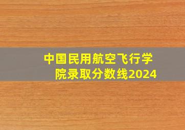 中国民用航空飞行学院录取分数线2024