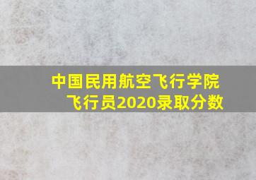 中国民用航空飞行学院飞行员2020录取分数