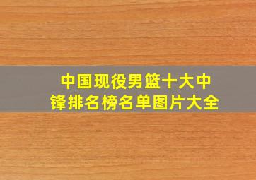 中国现役男篮十大中锋排名榜名单图片大全