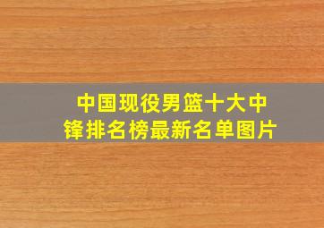 中国现役男篮十大中锋排名榜最新名单图片