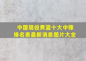 中国现役男篮十大中锋排名表最新消息图片大全