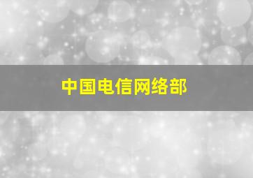 中国电信网络部