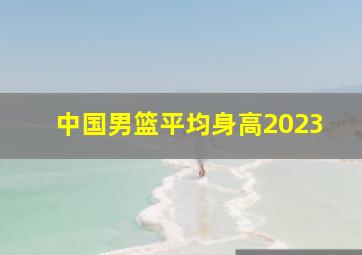 中国男篮平均身高2023