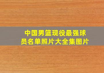 中国男篮现役最强球员名单照片大全集图片