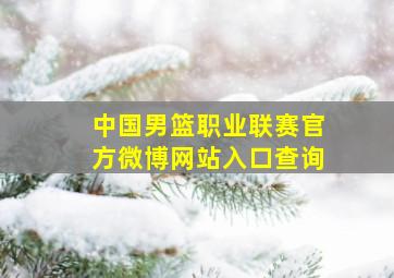 中国男篮职业联赛官方微博网站入口查询