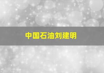 中国石油刘建明