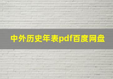 中外历史年表pdf百度网盘