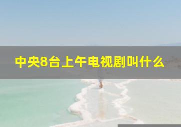 中央8台上午电视剧叫什么