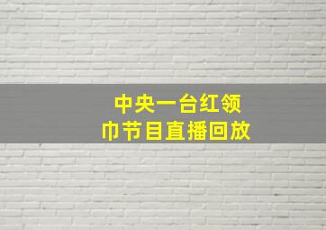 中央一台红领巾节目直播回放