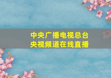 中央广播电视总台央视频道在线直播