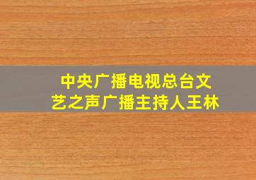 中央广播电视总台文艺之声广播主持人王林